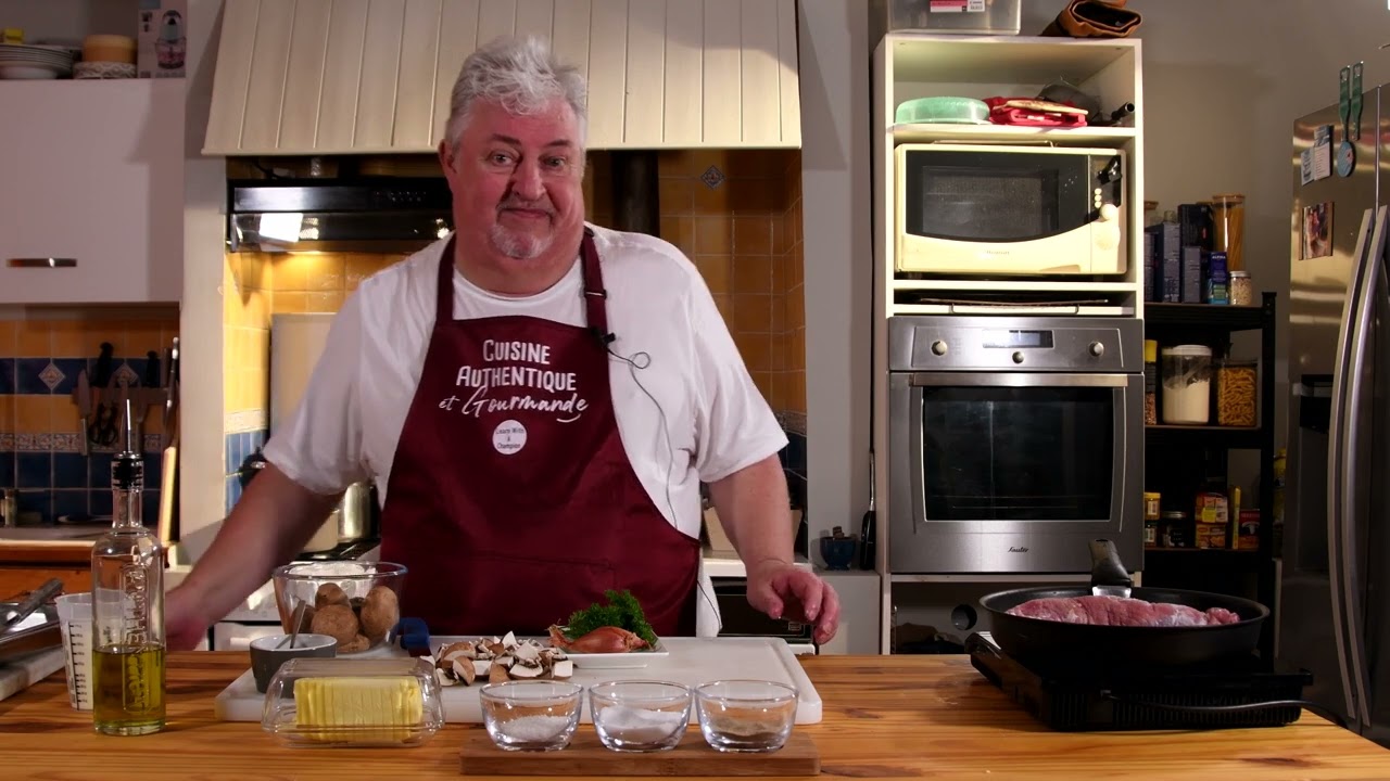 Filet mignon de porc à la crème et aux champignons