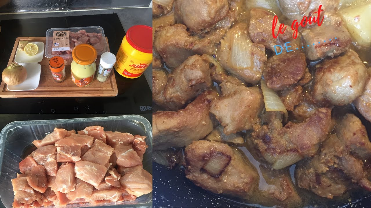 CUISINER AVEC MOI,Sautés de porc à la moutarde,recette facile et rapide