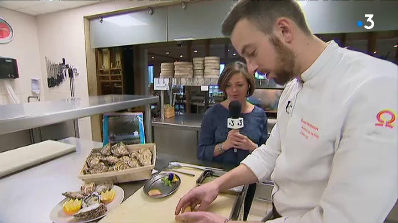 Recette des huîtres pochées au foie gras par le chef Clément Pichard