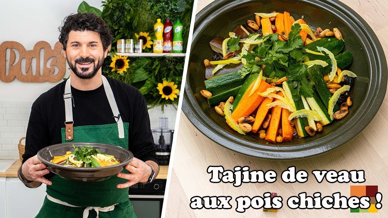 Tajine de veau aux pois chiches