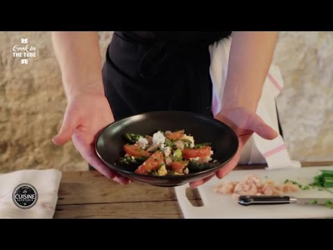 Asperges, thon et chèvre frais - Recette de printemps