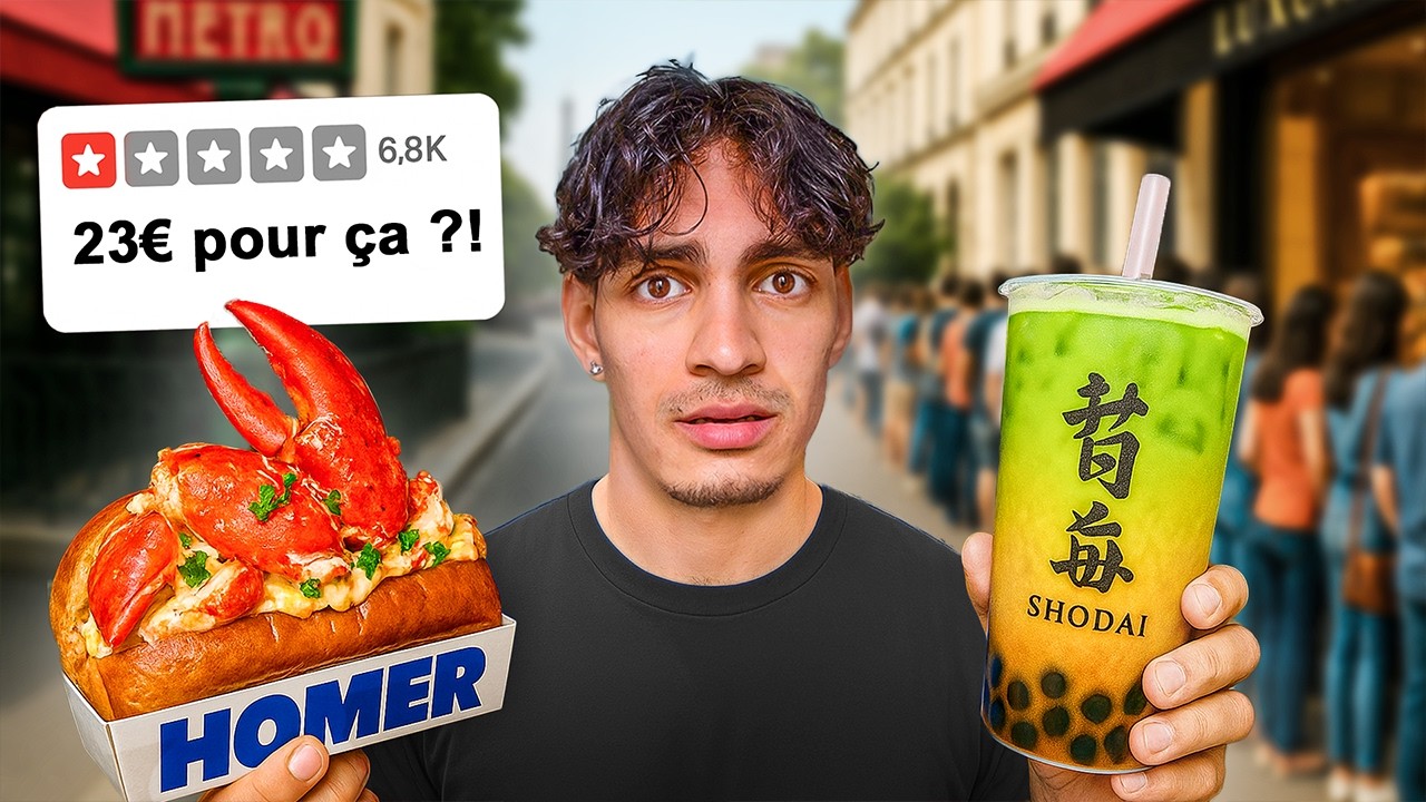 Je teste les restaurants les plus SURCÔTÉS de Paris 🇫🇷🥐