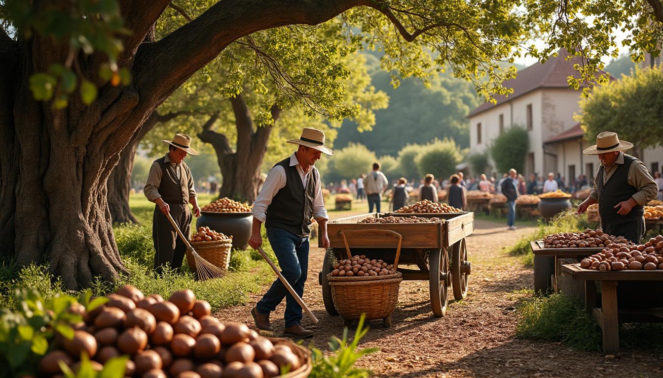 découvrez la castanéiculture à mourjou, un territoire riche en tradition, une filière locale dynamique et des fêtes conviviales célébrant la châtaigne.