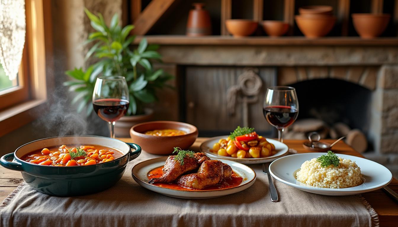 depuis plus de 60 ans, l’auberge basque vous invite à savourer la cuisine traditionnelle du sud-ouest avec des plats authentiques comme la garbure, le poulet basquaise et les ris de veau.