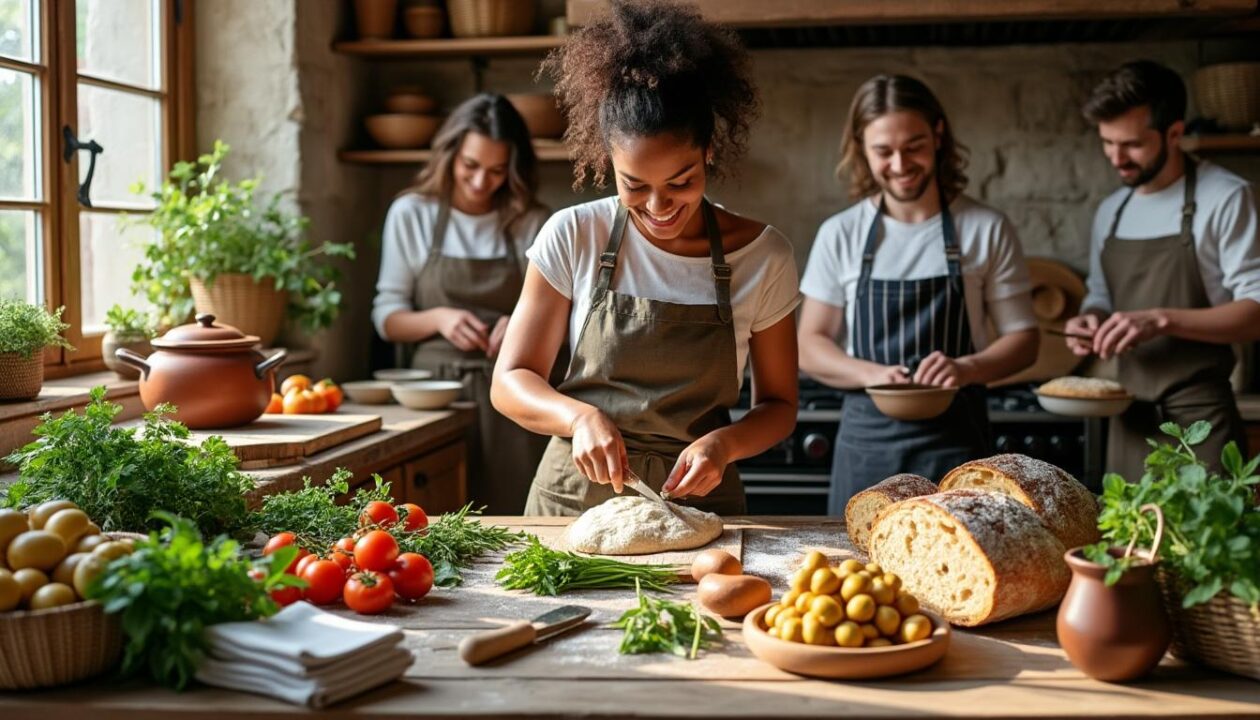 découvrez un atelier cuisine unique qui vous fait voyager à travers les saveurs du terroir. éveillez vos papilles et vivez une expérience culinaire inoubliable.