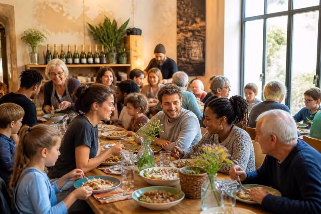découvrez la cantine des bons restes à reims, un lieu chaleureux où se créent des liens forts autour de repas conviviaux et partagés. plus qu'un simple restaurant, un espace de partage et de solidarité.