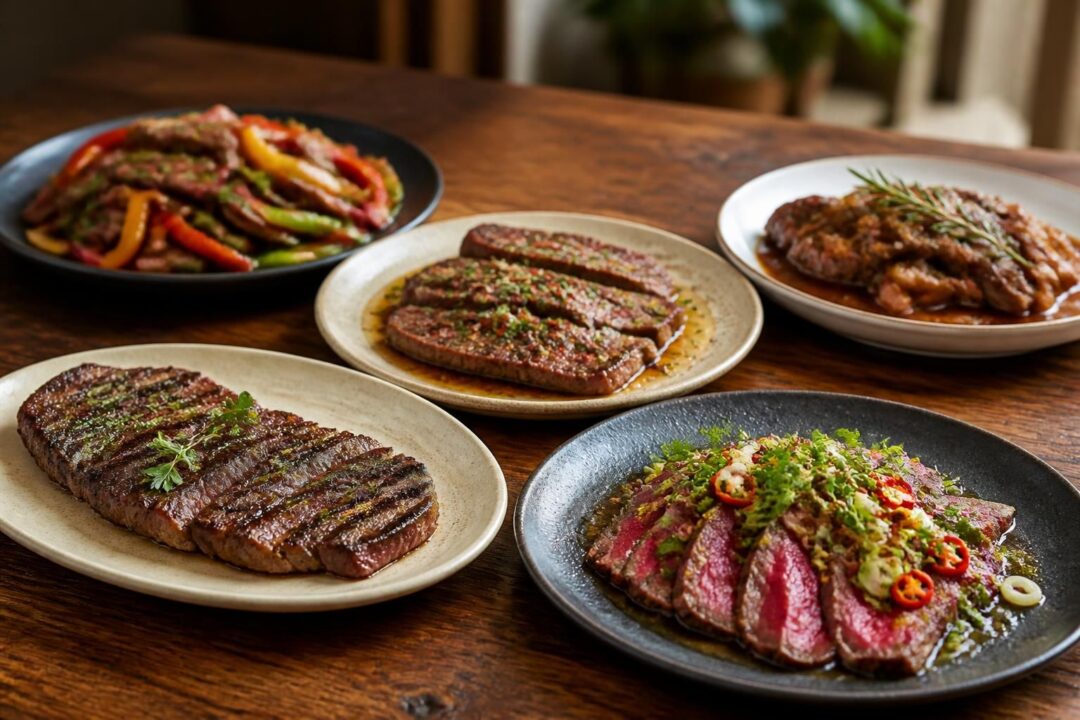 découvrez 5 façons savoureuses de préparer la bavette, une pièce de viande tendre et pleine de goût, pour régaler vos repas en toute simplicité.