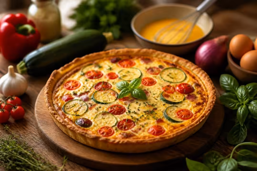 découvrez notre recette simple et savoureuse de quiche aux légumes, parfaite pour un repas équilibré et plein de saveurs.
