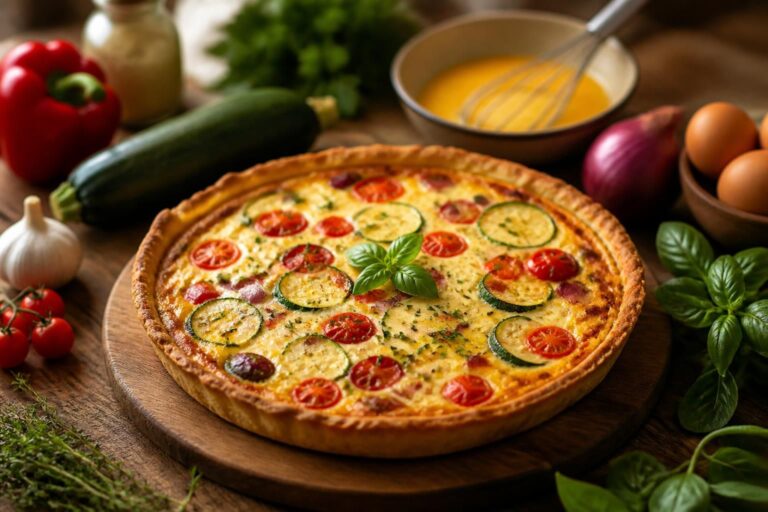 Quiche aux légumes : la recette simple et savoureuse