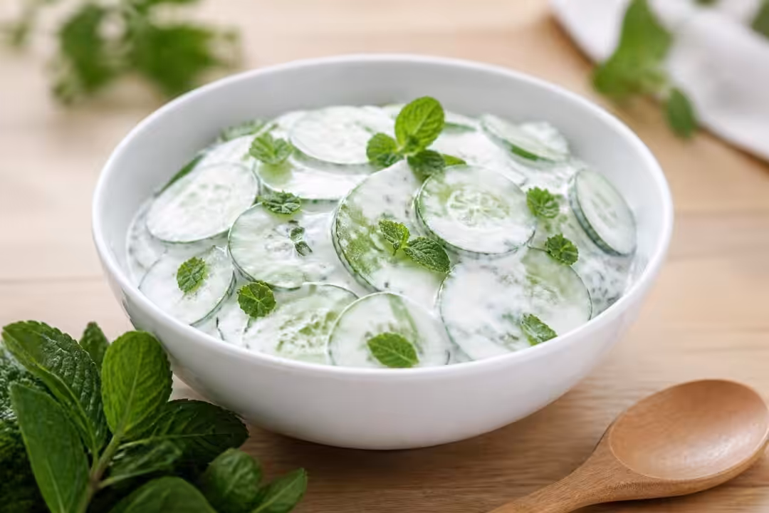 découvrez la recette légère et rafraîchissante de la salade de concombre au yaourt et à la menthe, parfaite pour savourer en été ou accompagner vos repas.