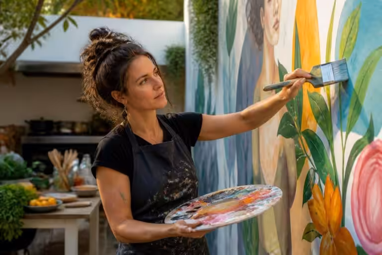 Charlotte Dumouch : de la cuisine aux fresques murales personnalisées, l&rsquo;art de dessiner en grand