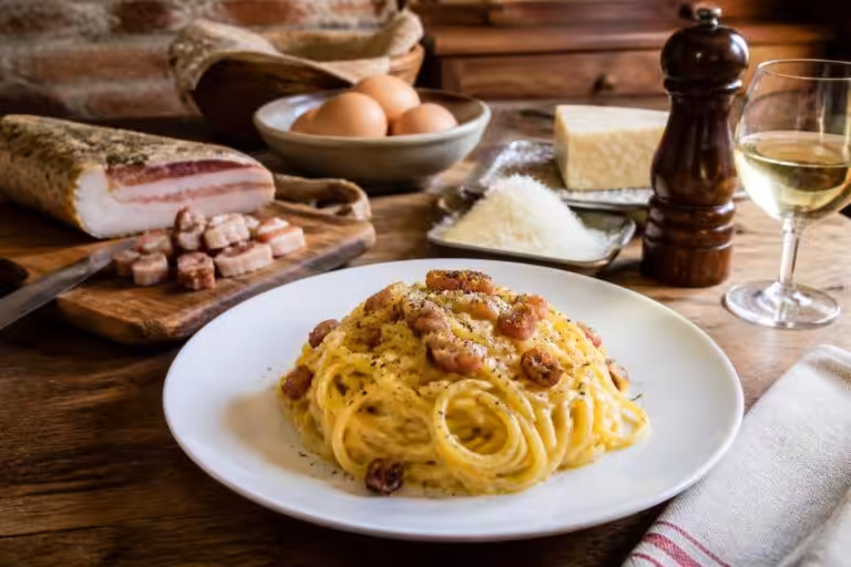La vraie recette de la pâte carbonara italienne