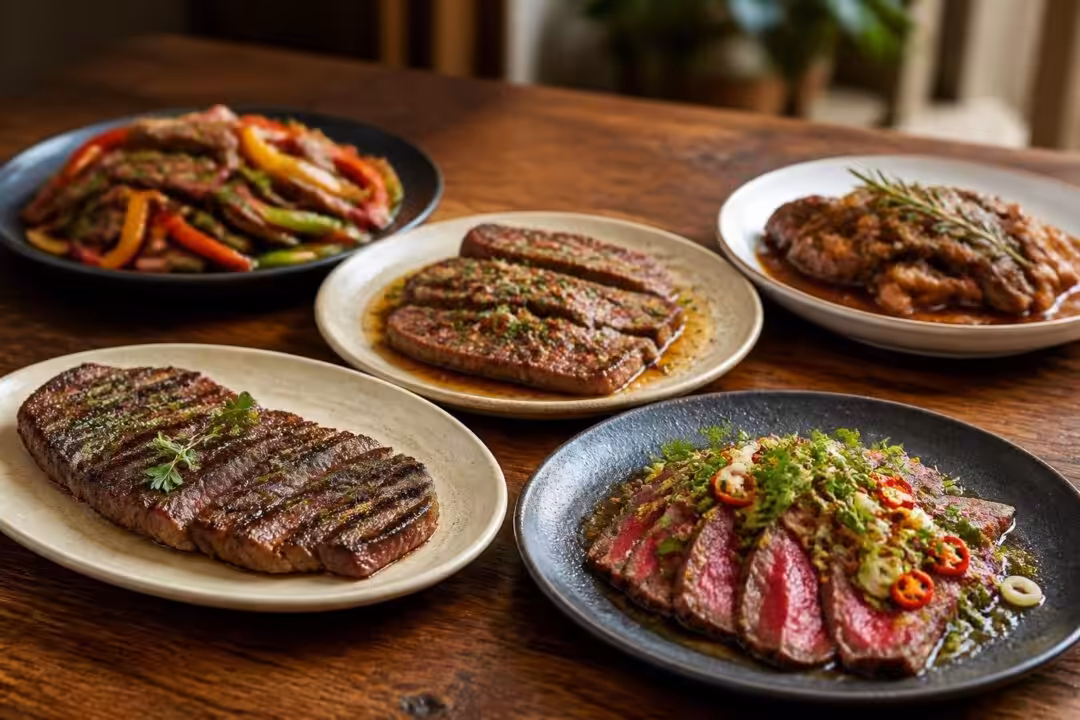 découvrez 5 façons savoureuses de préparer la bavette, une pièce de viande tendre et pleine de goût, pour régaler vos repas en toute simplicité.
