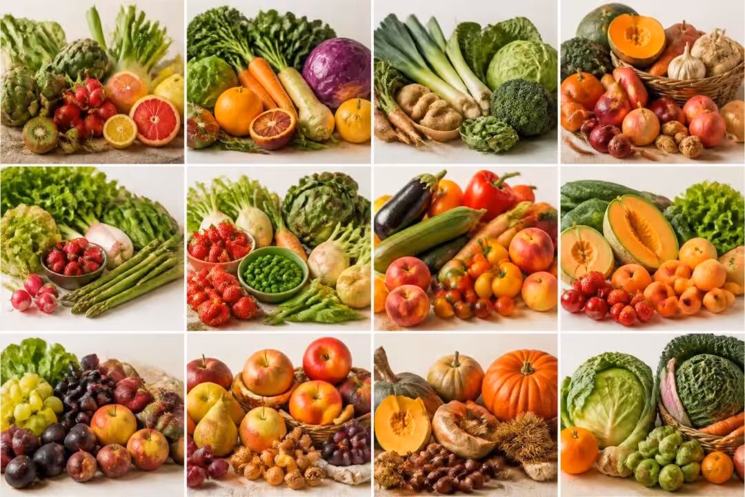découvrez le calendrier des fruits et légumes de saison en france pour manger frais, local et de saison toute l'année.